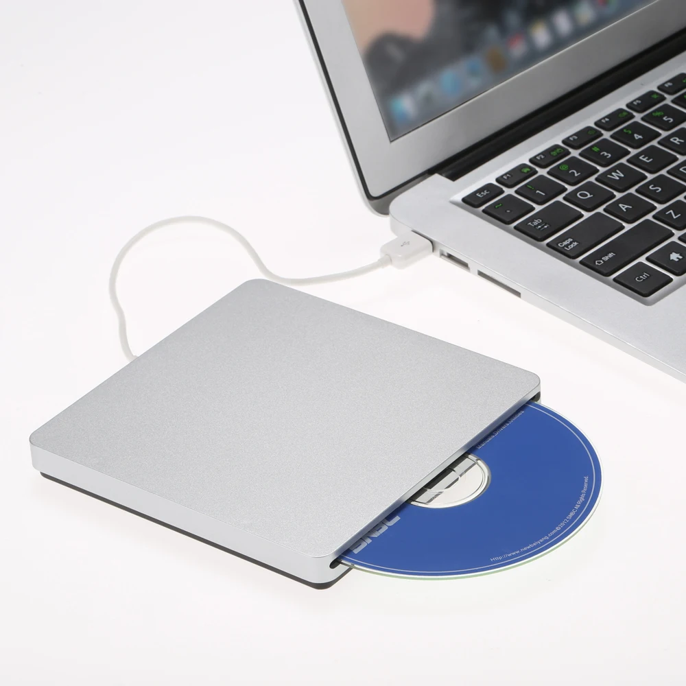 USB 2 0 портативный ультра тонкий внешний слот-в CD DVD ROM проигрыватель Драйв писатель