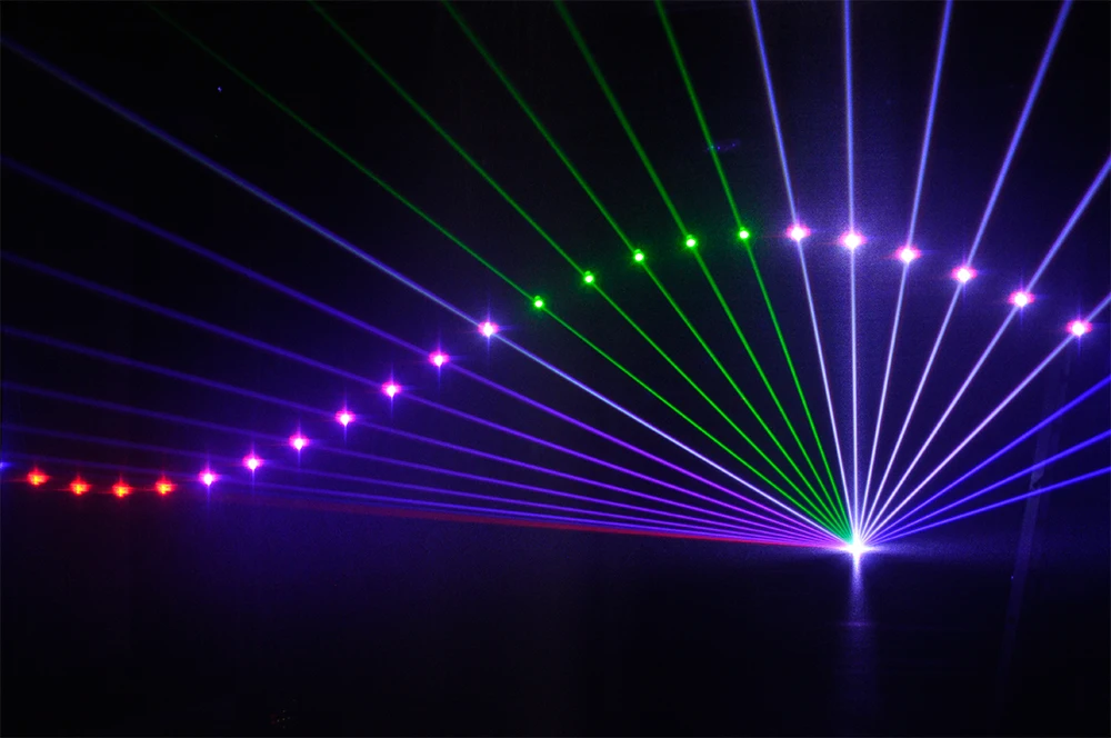 RGB 5 Вт полноцветная анимационная Лазерная фотолампа с автоматическим звуком DMX