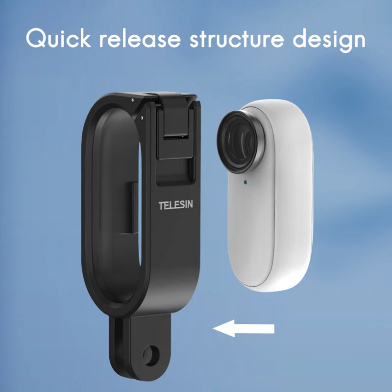 quality telesin frame set for instar 360 go2 camera with backpack clip for backpack vlog shot live broadcast free global shipping