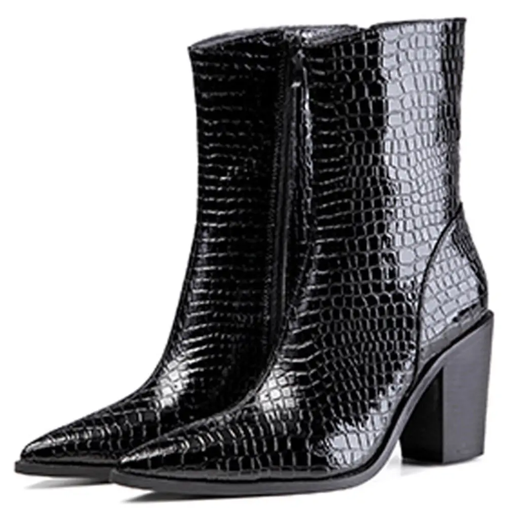 

Doratasia New For Dropship Large Size 42 Top Quality Pointed Toe High Heels Ladies Ankle Fashion Boots Shoes Women