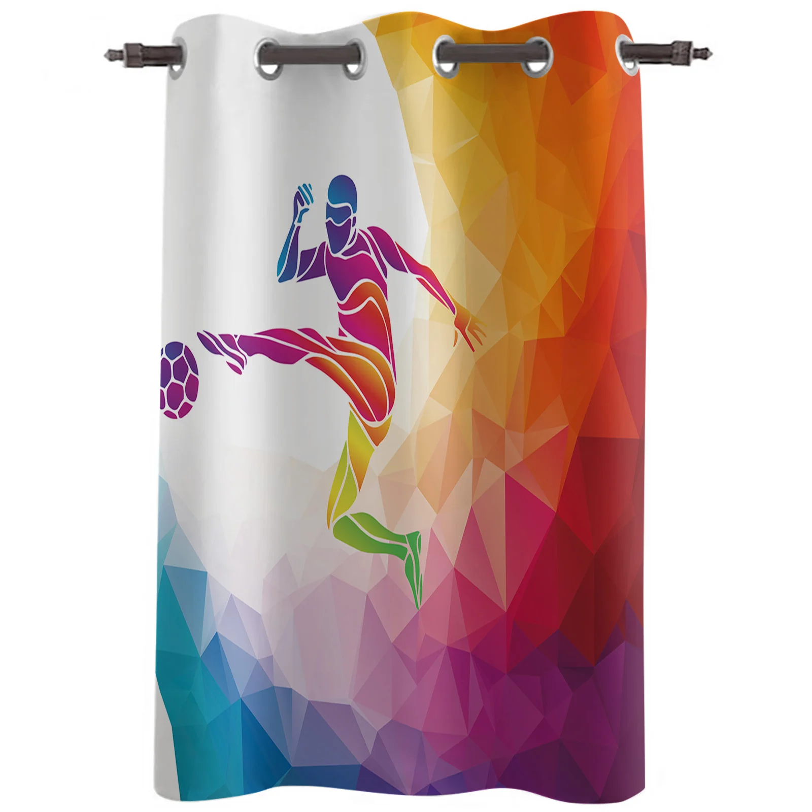 Геометрическое Футбол игровой футбольный современный Гостиная плотные Шторы s