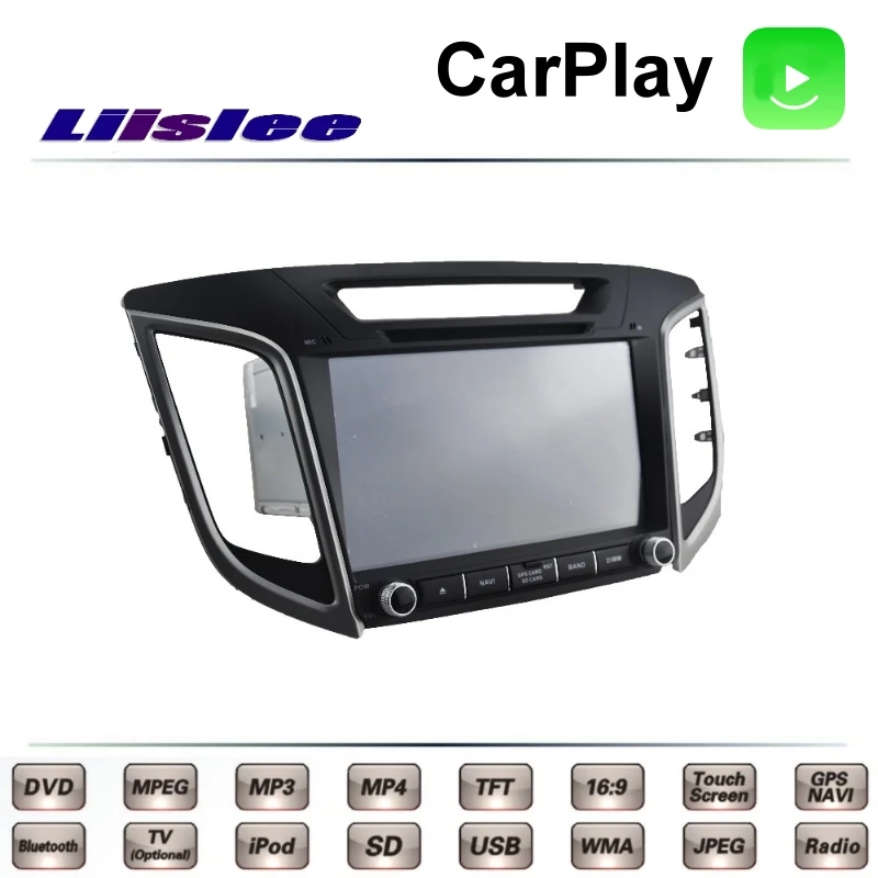 LiisLee для Hyundai Cantus ix25 ix 25 2014 ~ 2017 Автомобильный мультимедийный ТВ DVD GPS Радио Carplay