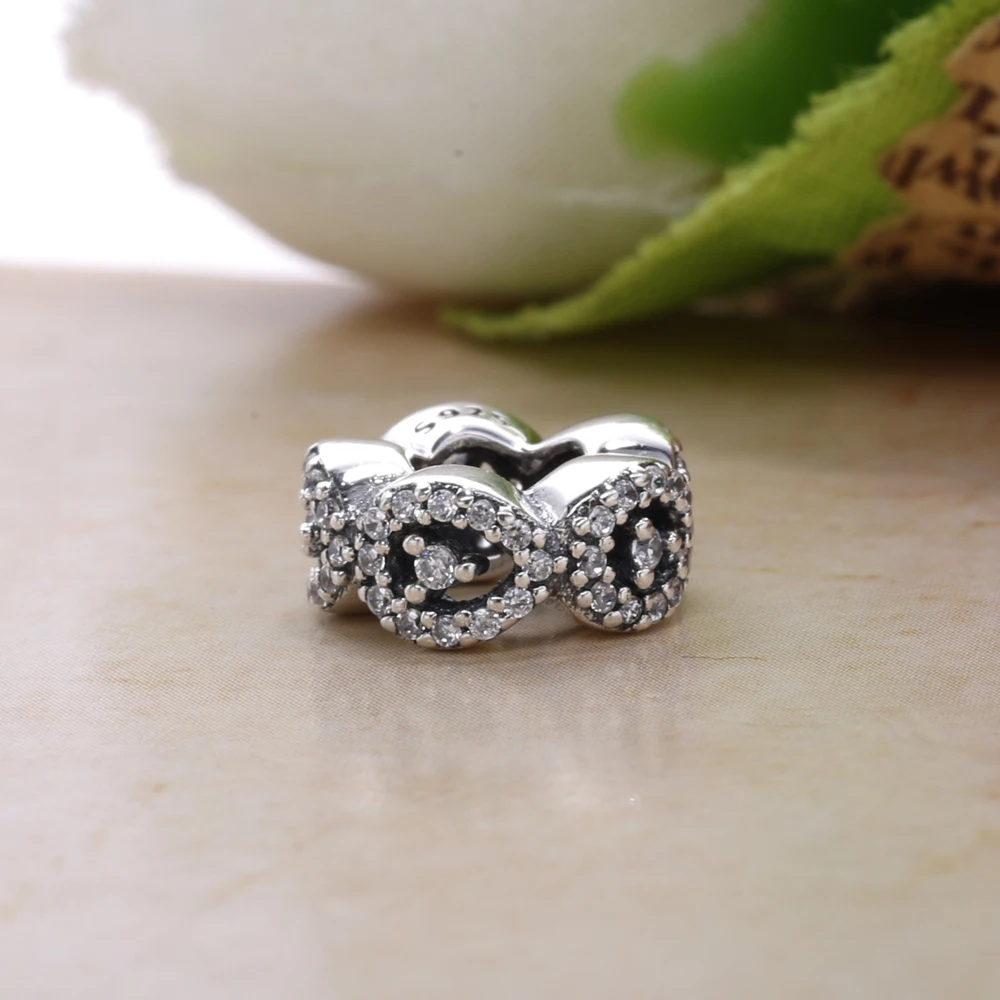 Лунный каплевидный разделитель из серебра 925 пробы с прозрачным цирконием