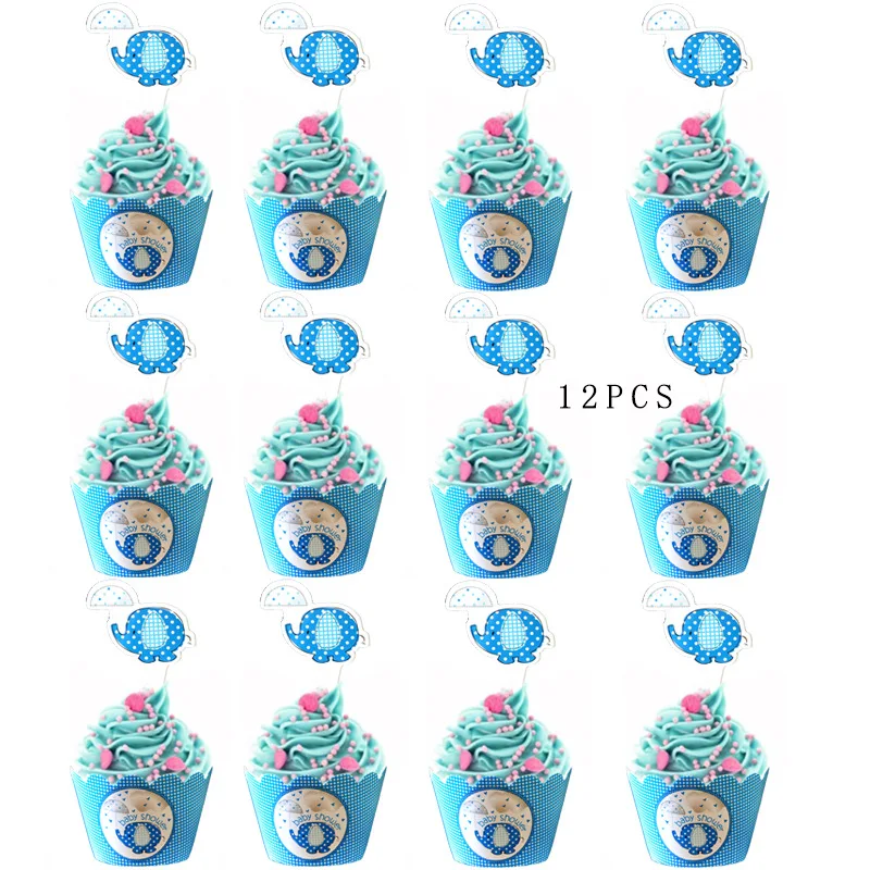 Тканевые салфетки с изображением синего слона для мальчиков скатерти украшения