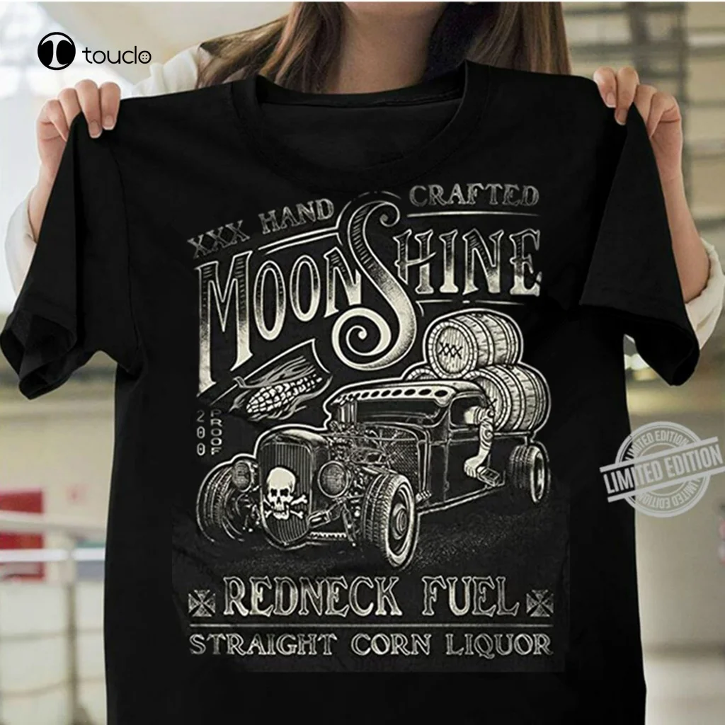 Camiseta de moda para hombre, prenda de vestir, de Hot Rod, Moonshine, Redneck, Rockabilly Rebel, 2021