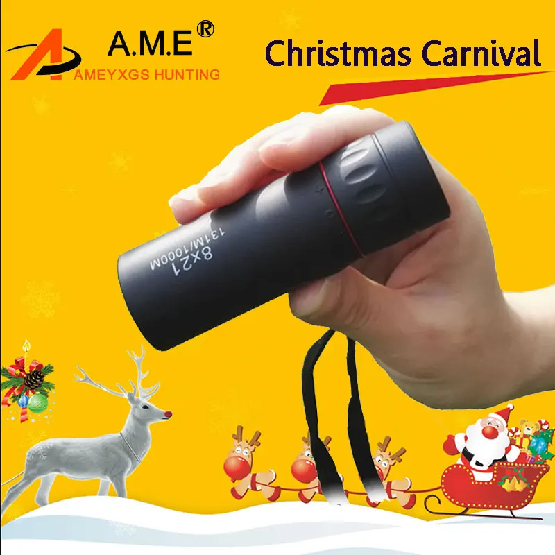 8x21 Регулируемый Оптический Водонепроницаемый Портативный монокулярный