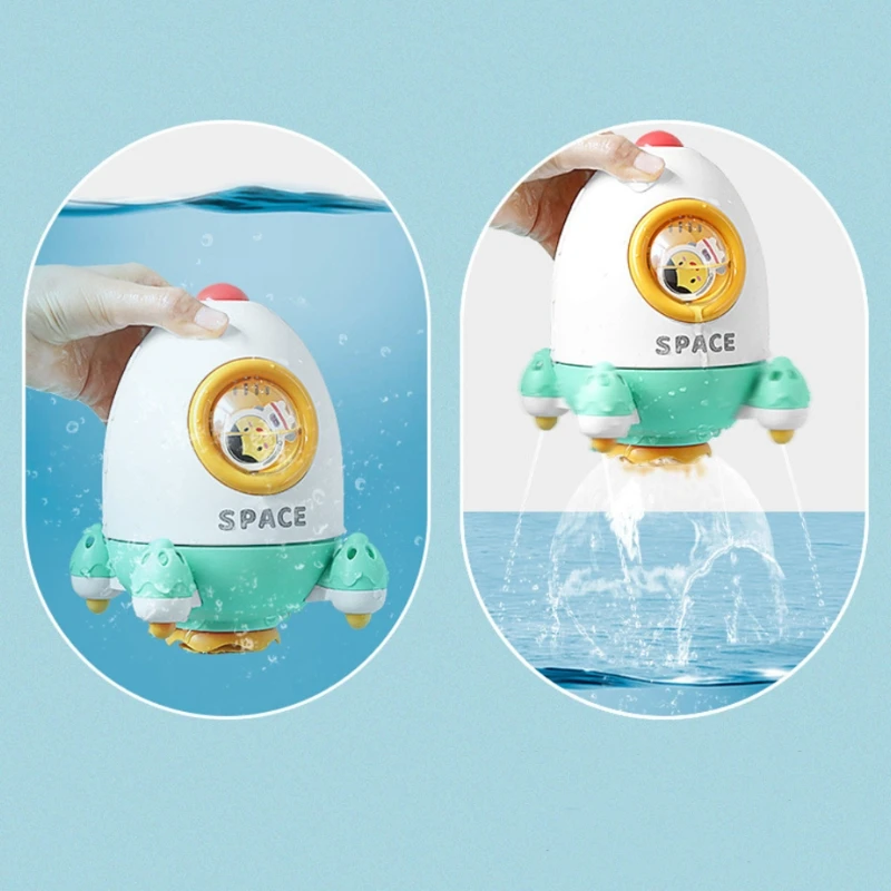 

K3NE Rocket Shower Interactive Play Water Rocket Toy Gift for Baby Toy Outdoor Water Toy Playhouse Toy Shower for Baby Infant