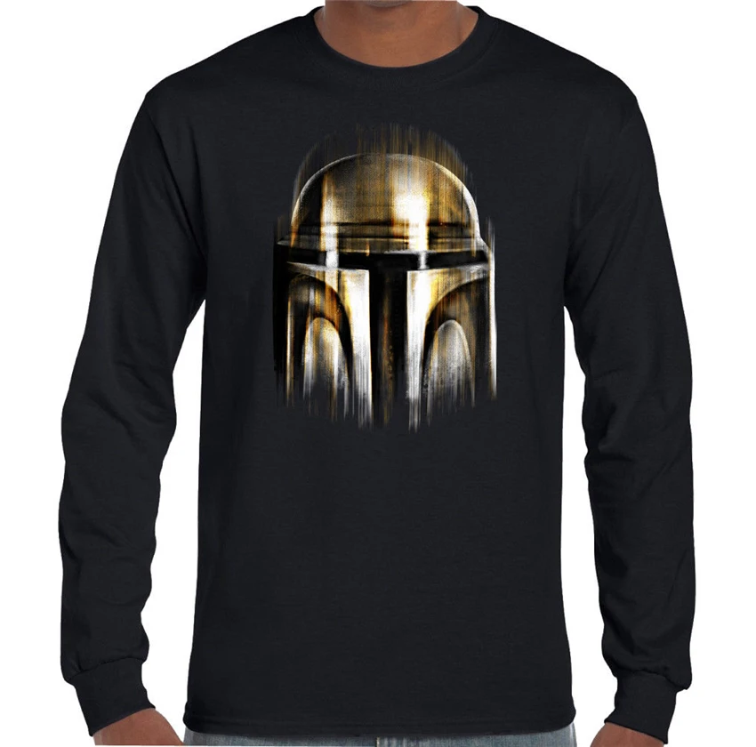 Шлем бобы Фетта Мужская футболка Звездные войны охотник за головами джедай Йода