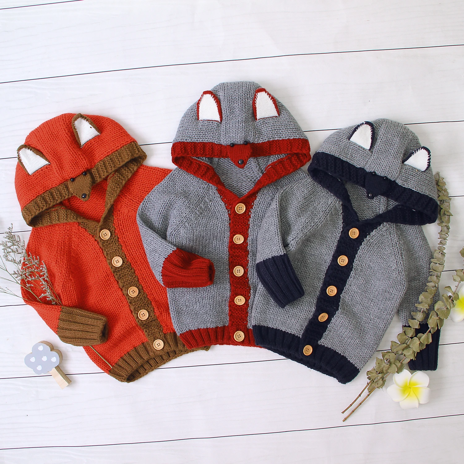 Вязаный кардиган для маленьких мальчиков и девочек зима 2019 теплые свитера