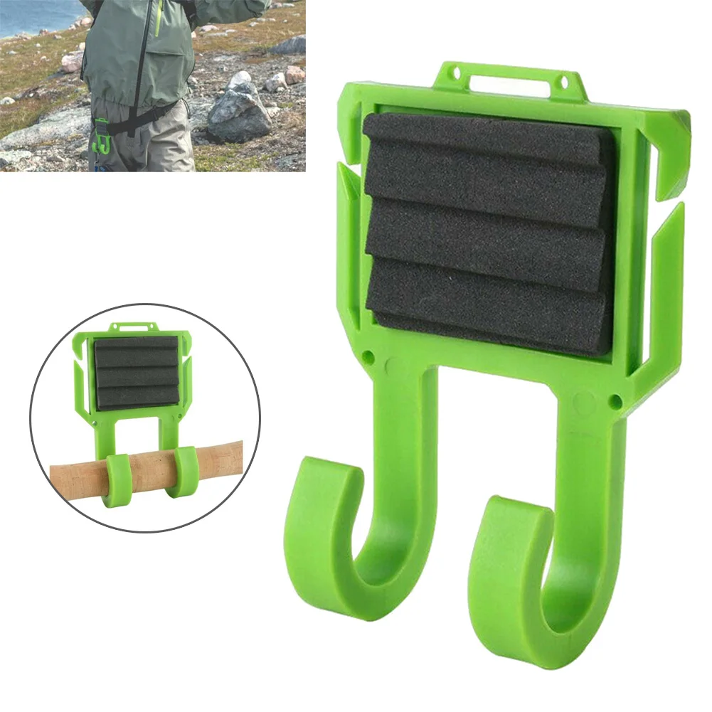 

1pcs Portable Fishing Rod Holder Green Universal Fly Fishing Rod Fixed Clamp Rod Release Both Hands Outdoor Fishing Rod Holder