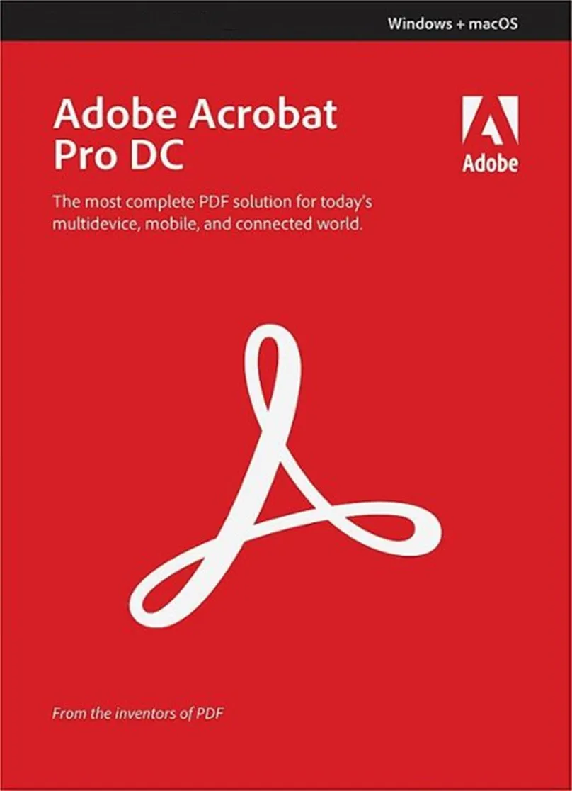 

Acrobat Pro DC 2018 Software Windows