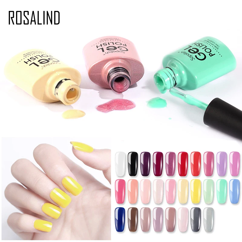 УФ-гель для ногтей ROSALIND верхнее покрытие гибридный лак 7 5 мл отмачиваемый