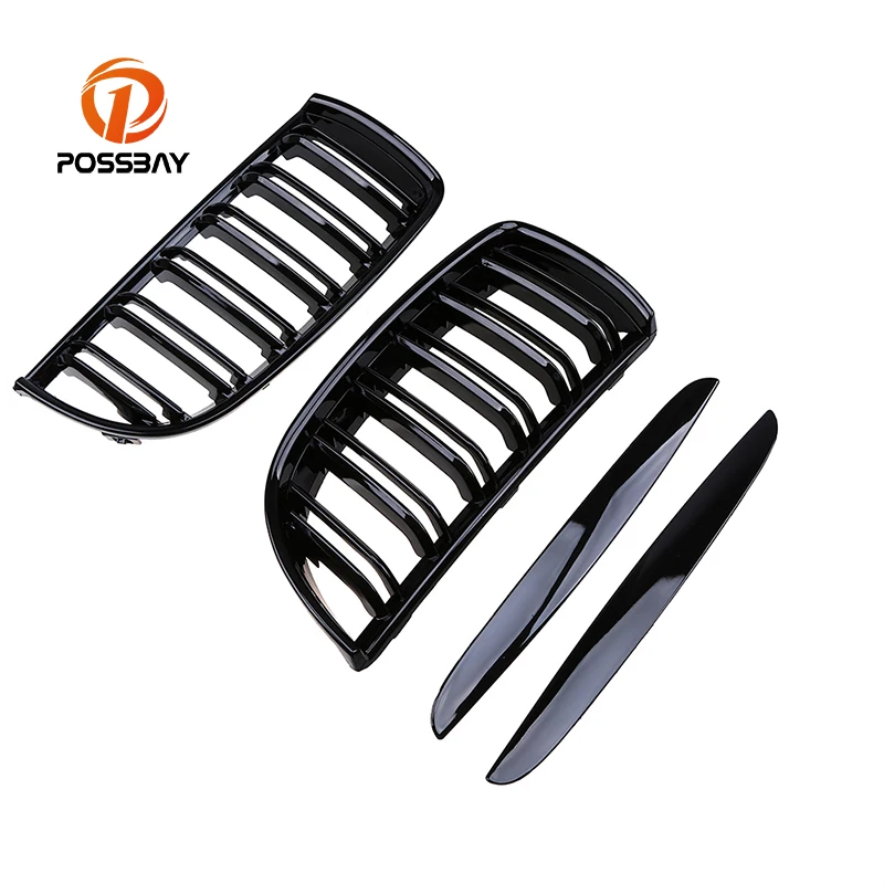 Автомобильная решетка POSSBAY для BMW 3 Series E90 320si/323i/325d/M3 Sedan 2005 2008|kidney grill|racing grillcar grill |