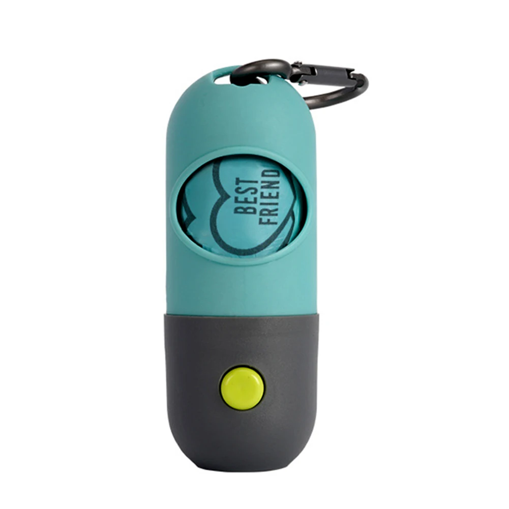 Одноразовый дозатор для поводка собак со встроенным светодиодным фонариком и