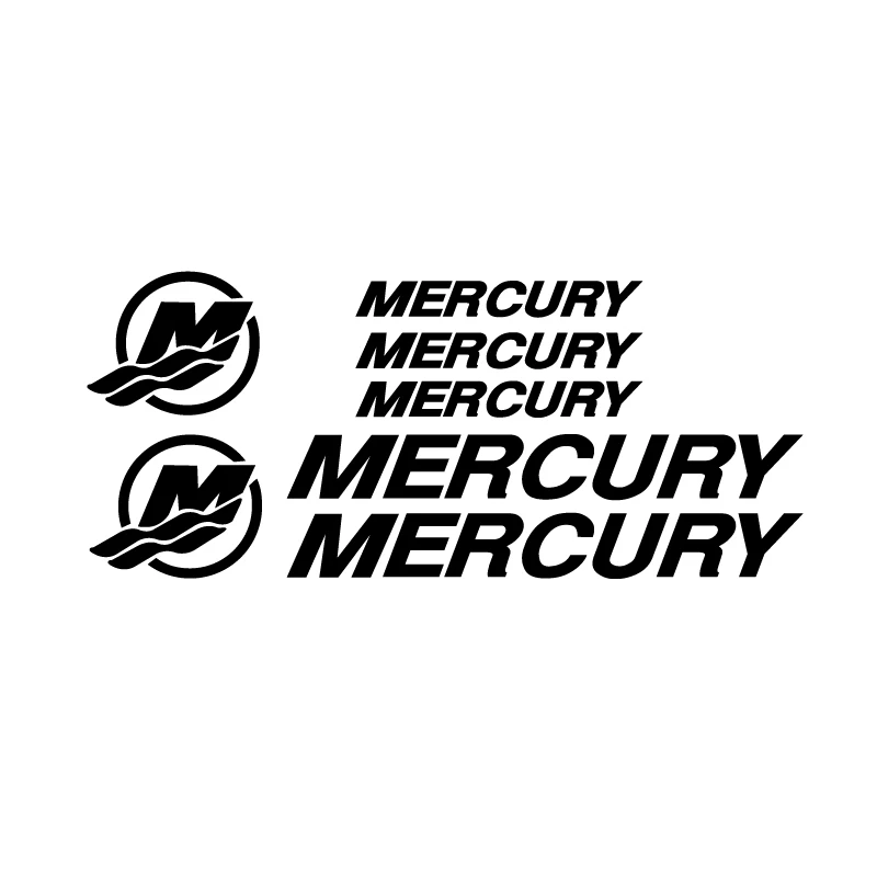 1 комплект стикера Mercury Decal большой подвесной OptiMax Pro XS воспроизведение бас лодка