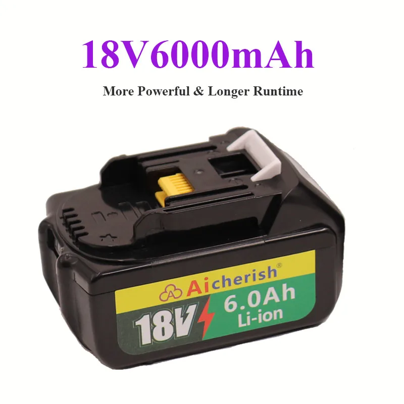 

BL1860 Newest Version Li-ion Cordless Power Tool Rechargeable Battery BL1880 for Makita 18V 6000mah 6Ah BL1830 BL1840 BL1850