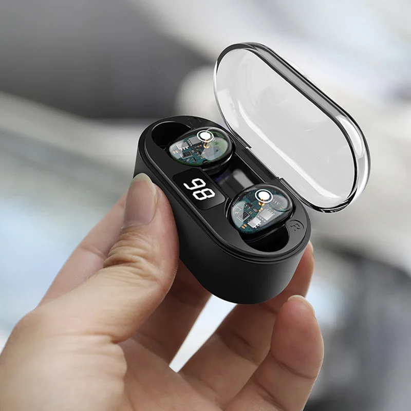 YPAY X70 прозрачные Bluetooth5.0 наушники настоящие беспроводные мини спортивные Hifi TWS