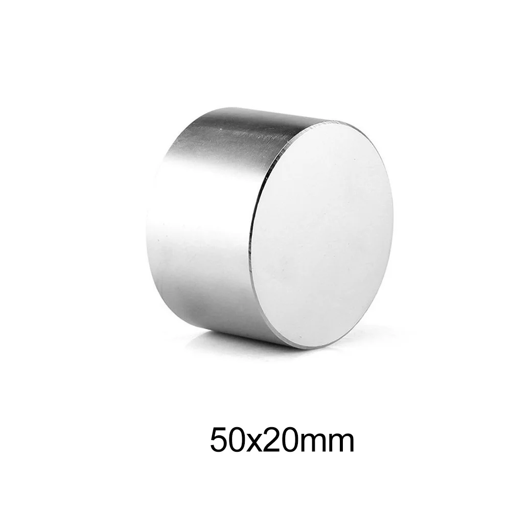 

1PC 50x20 mm Big Thick Disc Strong Powerful magnets 50mm X 20mm Round Neodymium Magnet 50x20mm N35 Rare Earth Magnet 50*20 mm