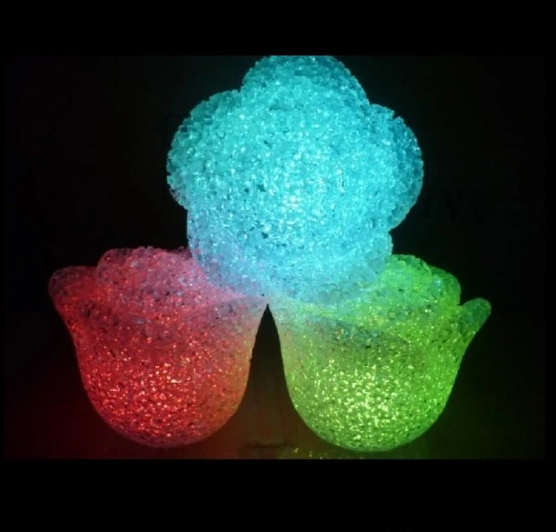 

LED Romantic Rose Flower Color changed Lamp LED Crystal Rose night lights