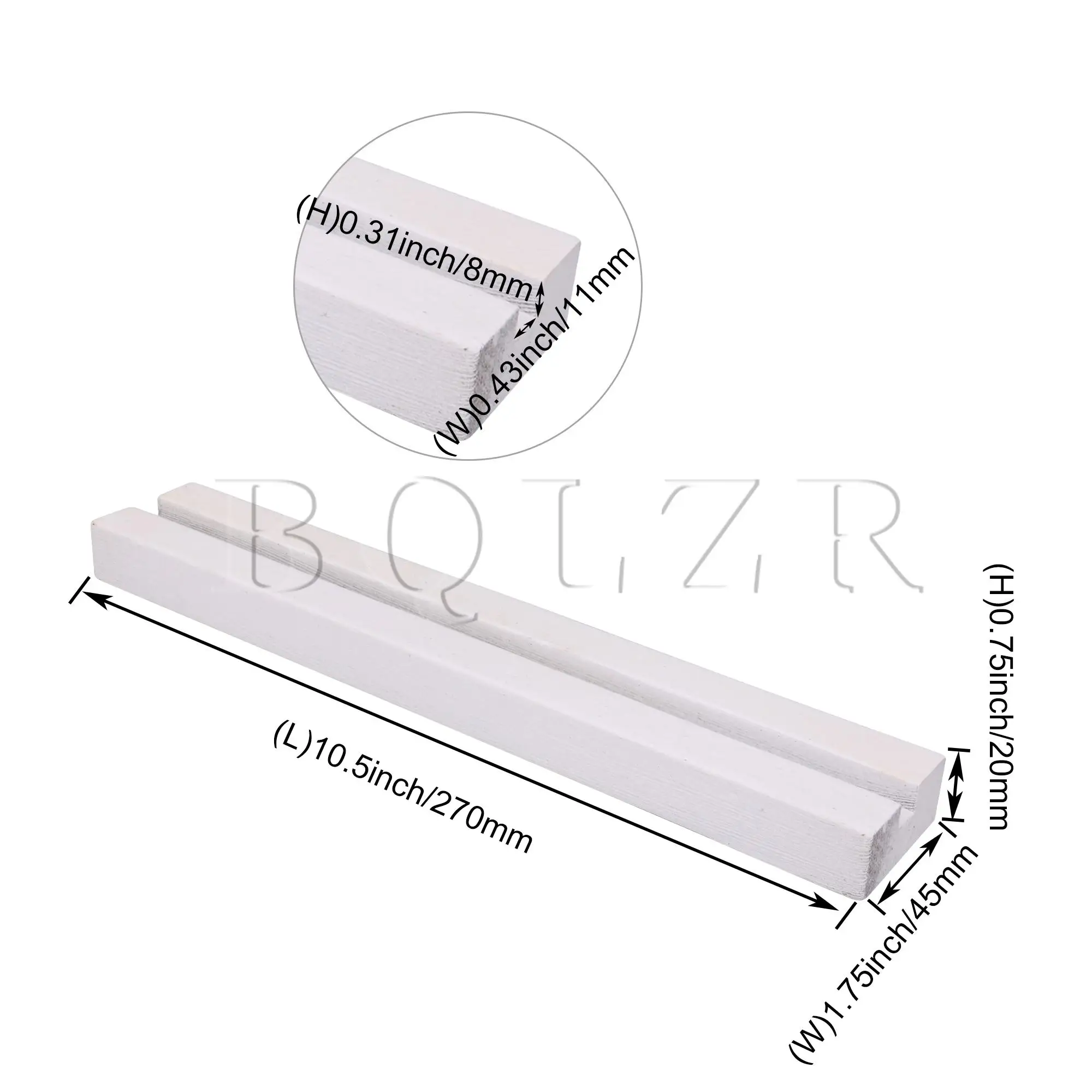 

BQLZR 3x White Gray Shelves Decorative Wall Mounted Audio Vinyl Record Shelf