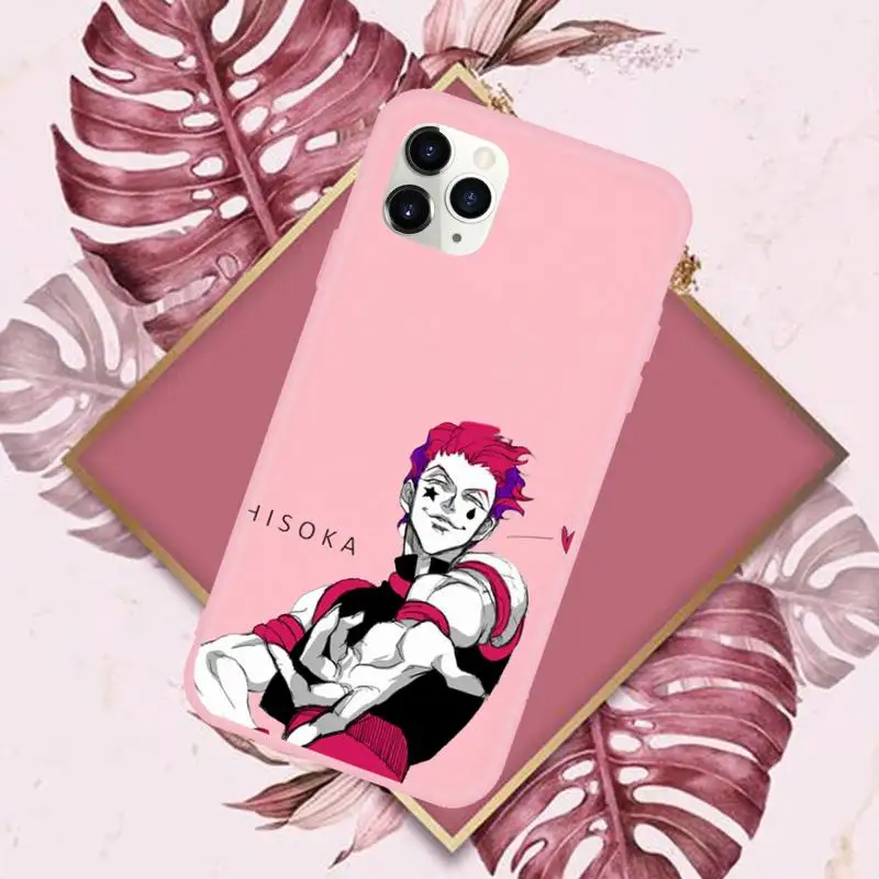 

Hisoka Anime hunter x hunter Phone Case Candy Color for iPhone 11 pro XS MAX 8 7 6 6S Plus X 5S SE 2020 XR