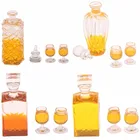 1 Набор красочных винных бутылок кукольный домик Миниатюрный 1:12 Масштаб Классические игрушки для детей масштабные модели детские игрушки DIY