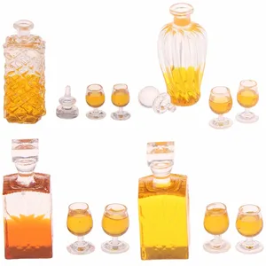 1 Набор красочных винных бутылок кукольный домик Миниатюрный 1:12 Масштаб Классические игрушки для детей масштабные модели детские игрушки DIY