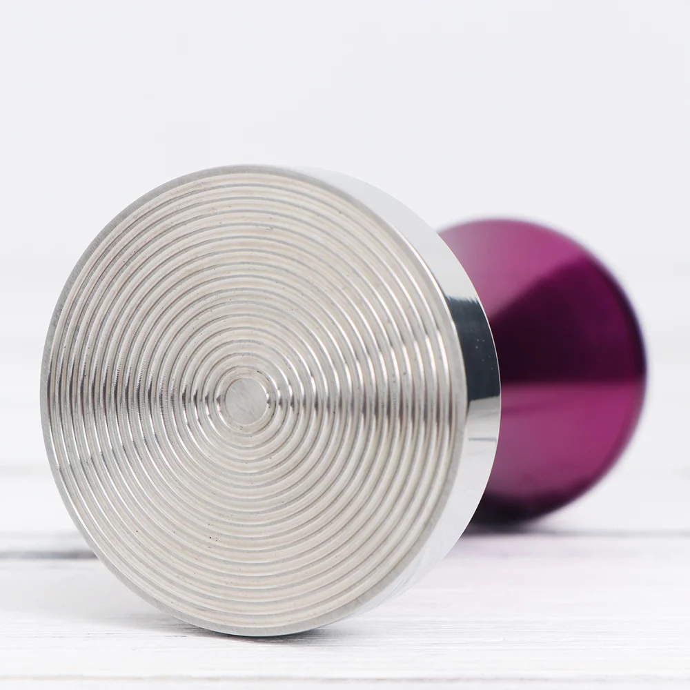 

51mm Stainless Steel Coffee Tamper Espresso Powder Pressing Hammer Coffee Accessories (Purple)