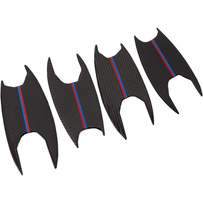 4 шт. новинка внешняя дверная ручка из углеродного волокна Накладка для BMW 3 серии