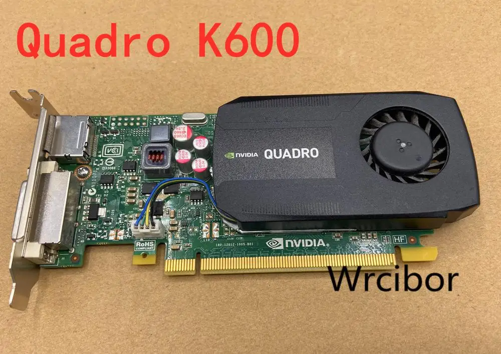 Original NVIDIA Quadro K600 1GB DDR3 SDRAM PCI Express x16 Graphics adapter