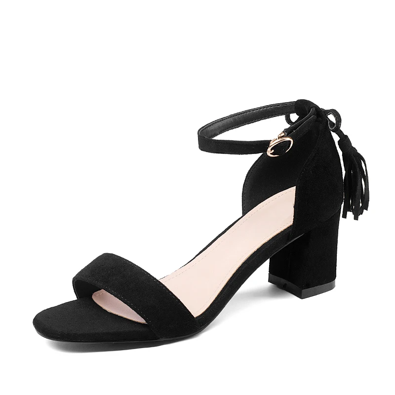 

New Ladies Thick Heels With Temperament OL Commuter Fashion All-Match High Heel Sandals