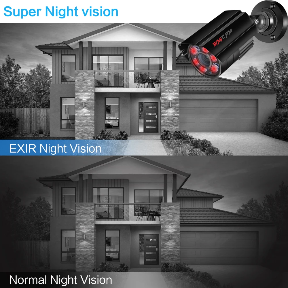 Комплект камеры видеонаблюдения 4K Ultra HD 8X 8MP 8ch H265 DVR 30mNight Vision Out Door