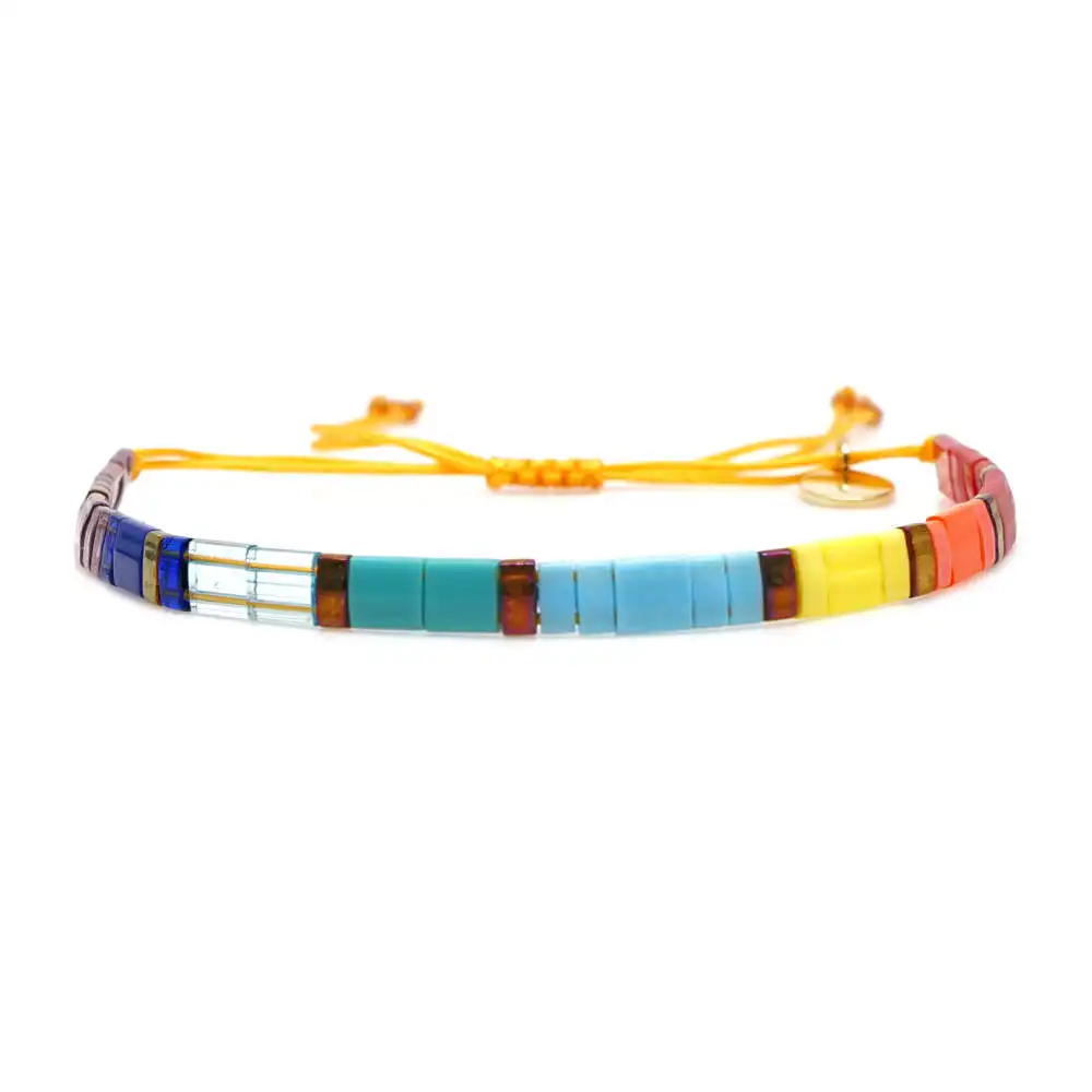 Go2boho Miyuki Tila браслет с бусинами, браслеты для женщин, Летний пляж, Boho Pulseras Mujer, ювелирные изделия, красочные, Insta Janpan Miyuki joyeria