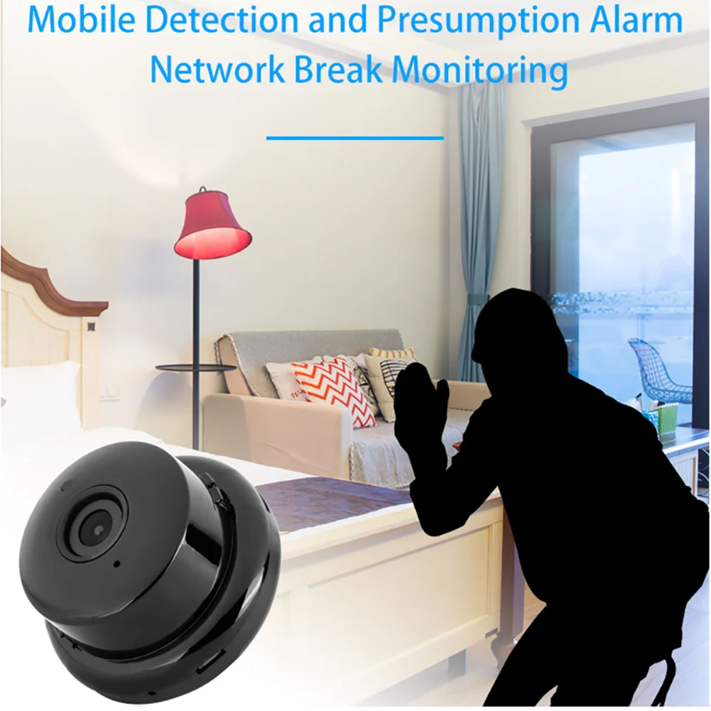V380 экшн камера с Wi Fi подключением Камера 1080p IP Беспроводной CCTV ИК Ночное видение