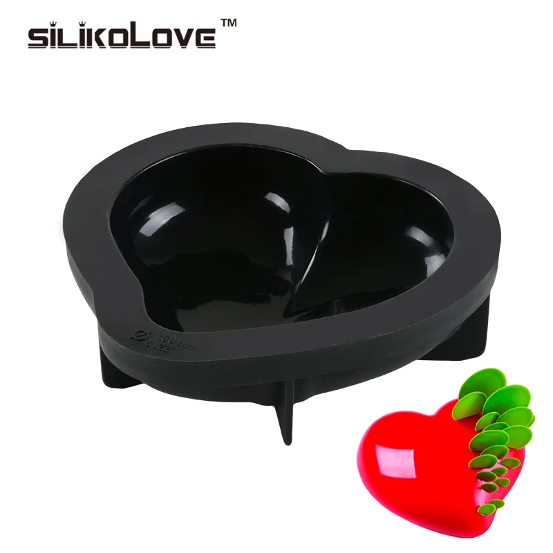 2 шт. силиконовые формы для выпечки в форме сердца|silicone form|decorating toolssilicone cake mold |