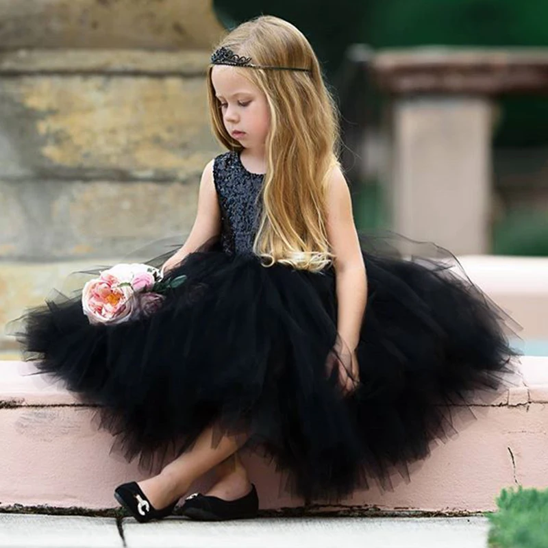 Платье детское летнее без рукавов с блестками | Детская одежда и обувь