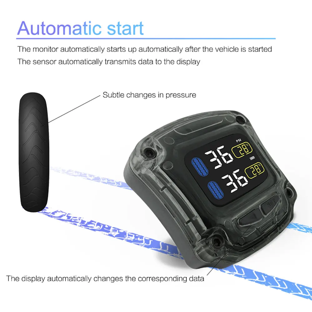 Датчик давления в шинах для мотоцикла сигнализация с USB-интерфейсом