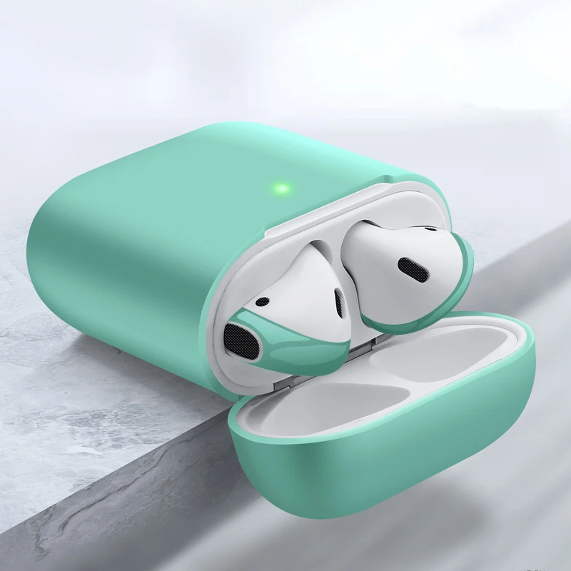 Чехол для наушников Apple AirPods 2 Силиконовый чехол Bluetooth беспроводные наушники Air Pods