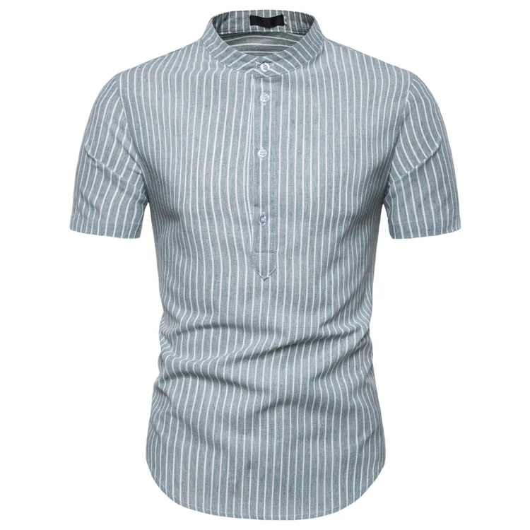 Хлопковая рубашка повседневные рубашки с коротким рукавом мягкая удобная