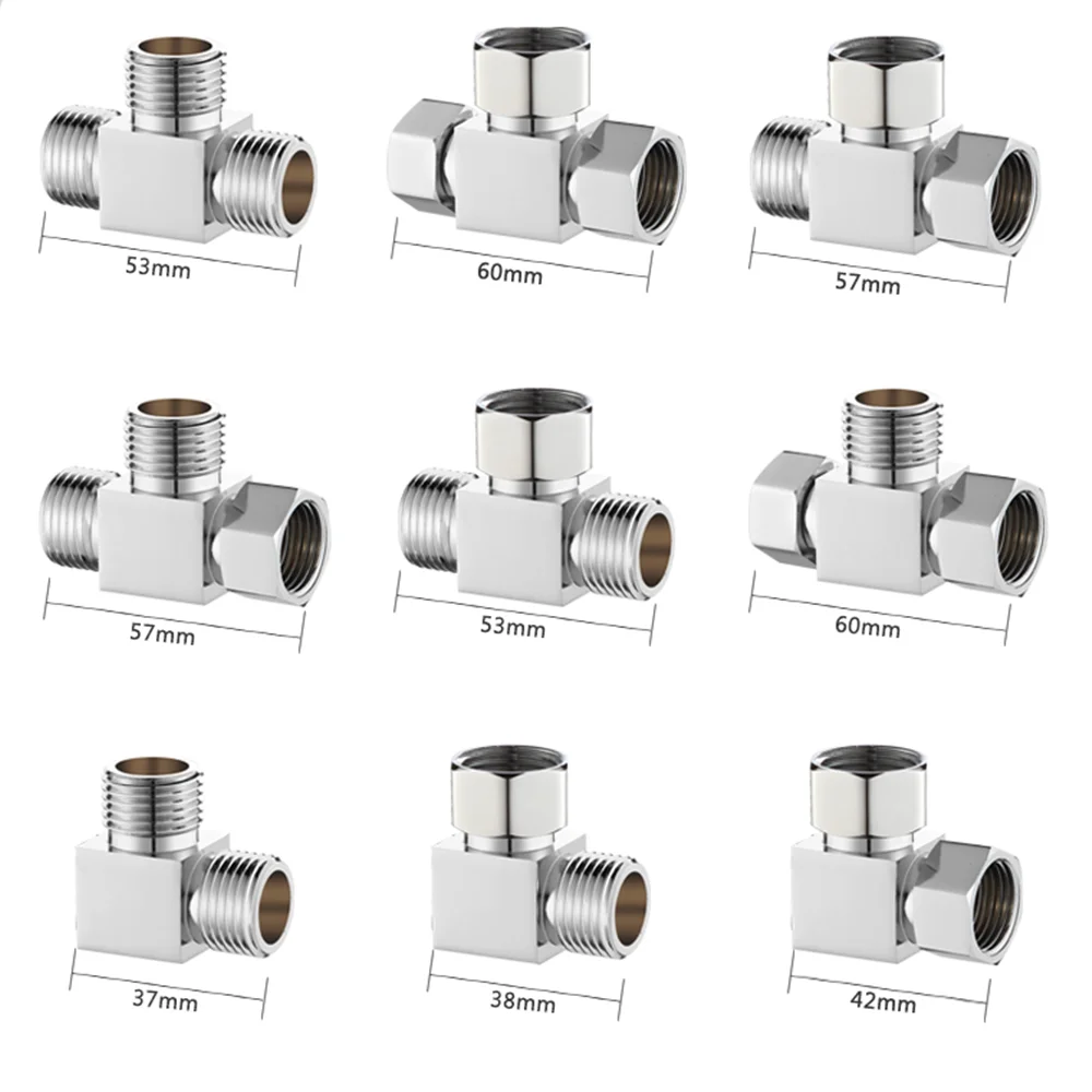 Соединитель с гальваническим покрытием для внутренней и внешней резьбы G1/2