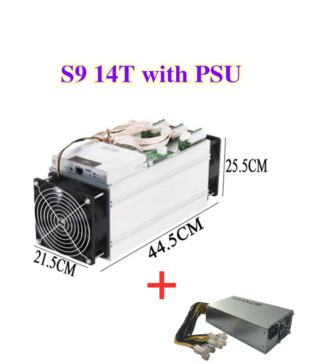 

Fire Used AntMiner S9 14T 14000Gh/s 14th/s Bitmain with PSU S9 Bitcoin Miner 16nm 1372W BM1387 Miner delivery within 48 hours