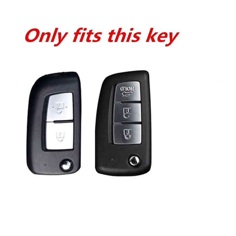 Чехол из цинкового сплава и силикагеля для автомобильного ключа Nissan Qashqai J11 X trail