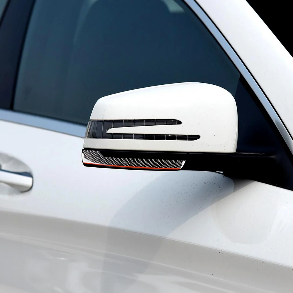 

Carbon Fiber Rearview Mirror Anti-rub Strips Anti-collision Protector Sticker For Benz mercedes w204 w212 A/B/C/E/G GLA GLE GLK