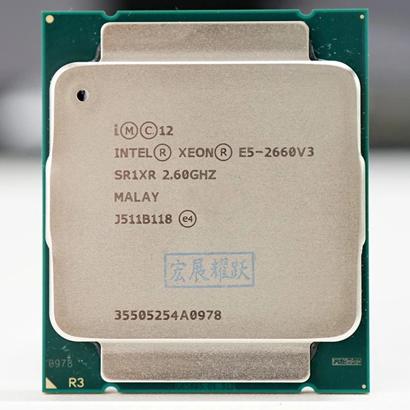 Процессор Intel Xeon E5 2660 V3 CPU 2 6G Serve LGA 2011 3 2660V3 для ПК центральный процессор компьютера