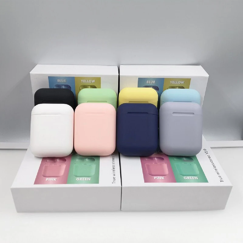 Bluetooth наушники, цветная версия Macaron 12 5,0, беспроводные Bluetooth наушники для всех смартфонов, наушники с шумоподавлением