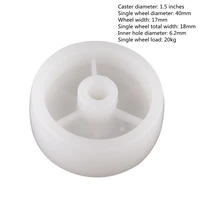 wheel light white pp wheel wear resistant plastic furniture caster wheel diameter of 40 mm nylon round piece of light