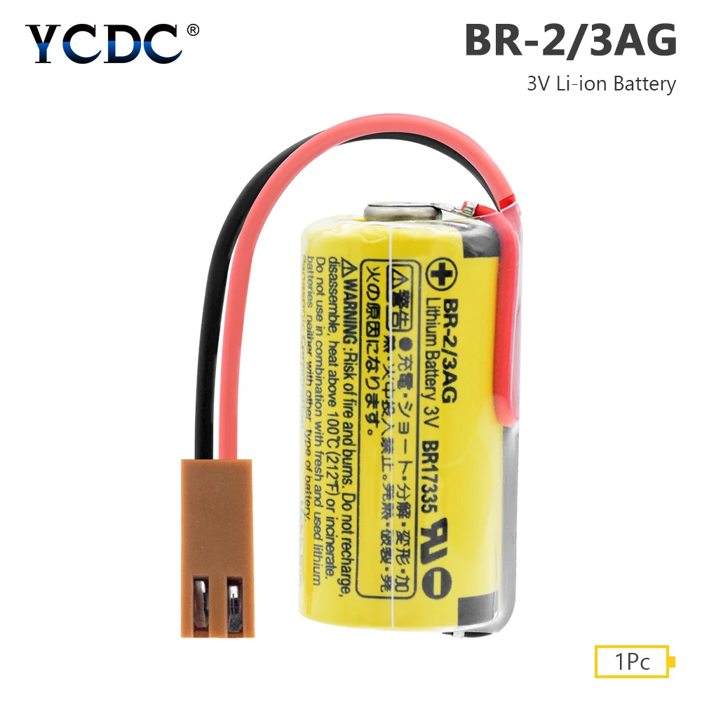 YCDC BR 2/3AG Батарея 3V 1200mAh PLC FANUC Управление литий ионный аккумулятор для Резервное