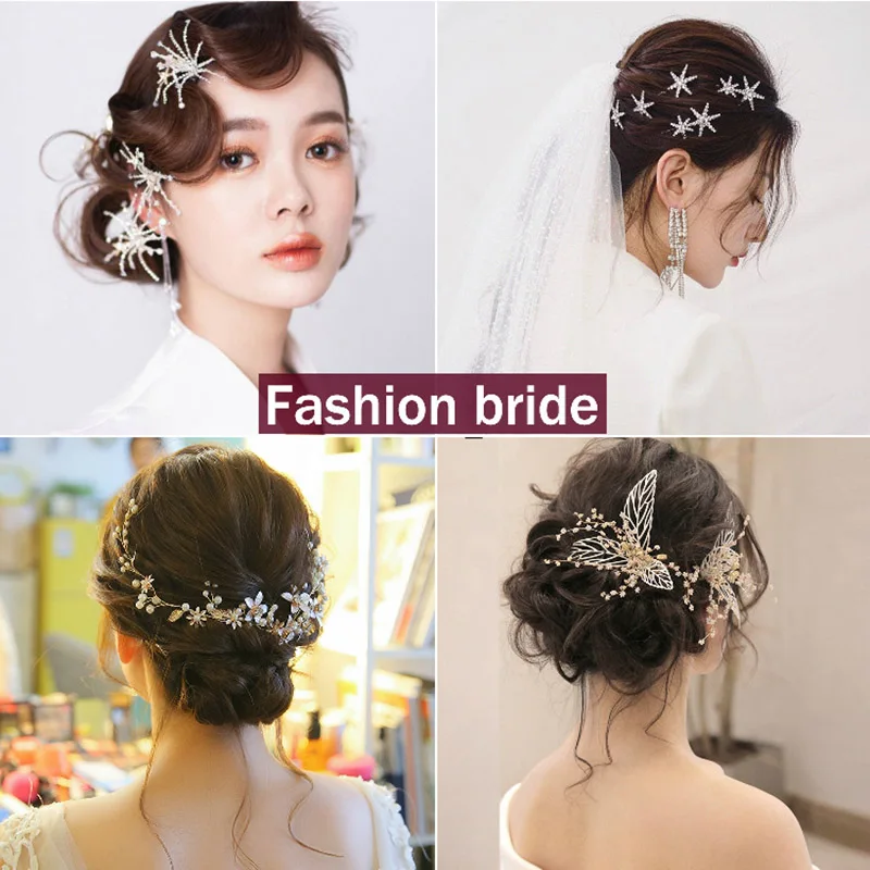 Женский обруч для волос свадебный аксессуар с золотым кристаллом Тиара
