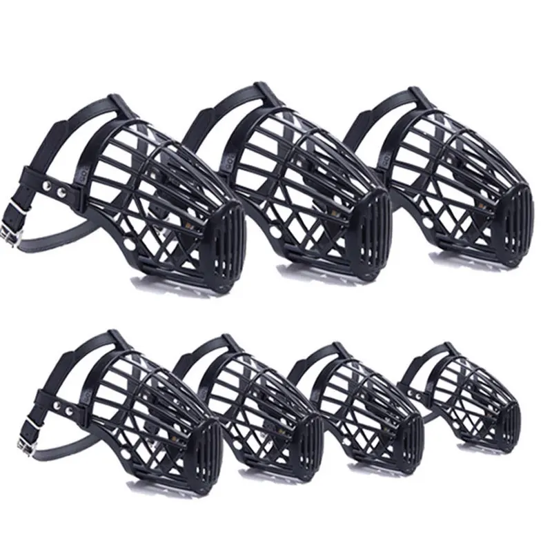 7 размеров намордники для собак чехол щенков и средних регулируемые