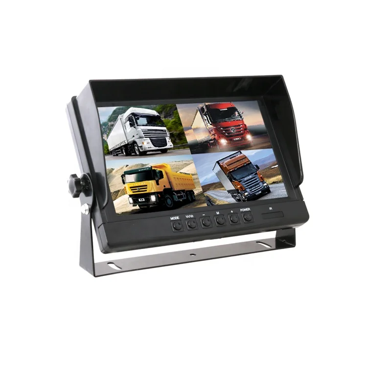 9 дюймовый AHD 4ch Регистраторы DVR автомобильный монитор грузовой автомобиль Ночное